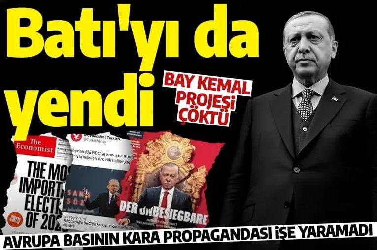 Batılı medyanın çabaları yetmedi: Erdoğan onları da yendi!