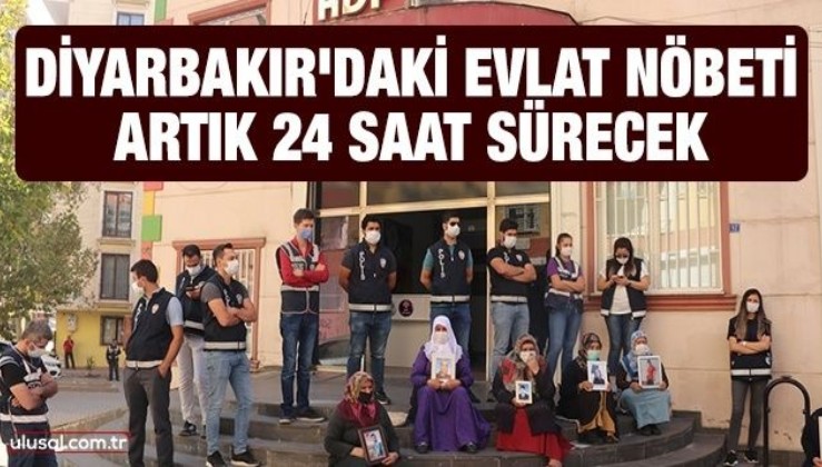 Diyarbakır'daki evlat nöbeti artık 24 saat sürecek