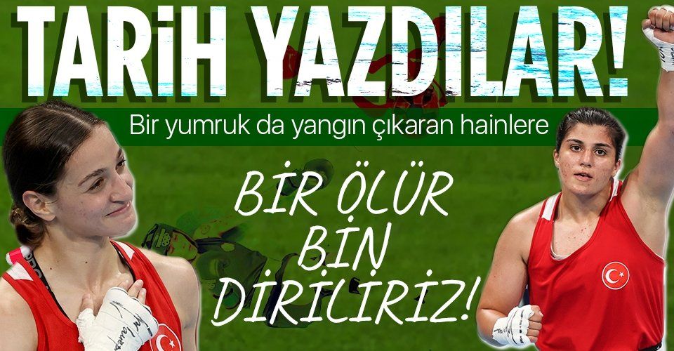 Boksta Buse Naz Çakıroğlu ve Busenaz Sürmeneli finale yükseldi, PKK'ya mesaj verdi: "O madalya ülkemize gelecek, yangınları da çıkaranlar bir ölür bin diriliriz."