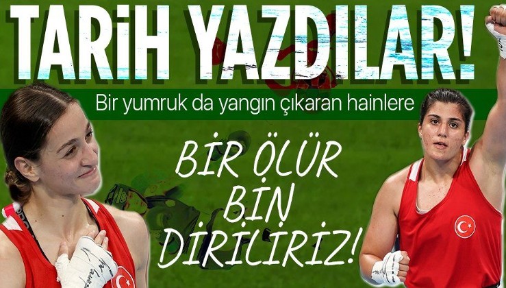 Boksta Buse Naz Çakıroğlu ve Busenaz Sürmeneli finale yükseldi, PKK'ya mesaj verdi: "O madalya ülkemize gelecek, yangınları da çıkaranlar bir ölür bin diriliriz."