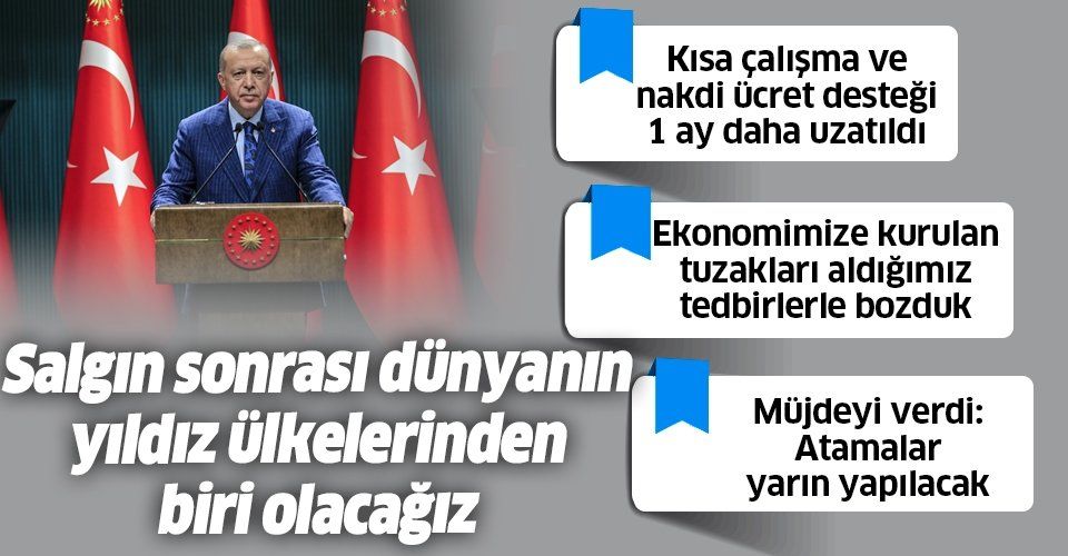 Cumhurbaşkanı Erdoğan’dan Kabine Toplantısı sonrası önemli açıklamalar