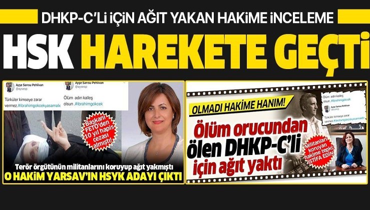 Son dakika: DHKP-C'li İbrahim Gökçek'e destek tweetleri atan Karşıyaka hakimi Ayşe Sarısu Pehlivan'a inceleme