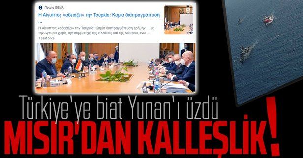 Yunan basını, Mısır'ın Türkiye'nin Doğu Akdeniz'deki egemenlik hakkına saygı göstermesini sert şekilde eleştirdi: Kalleşlik