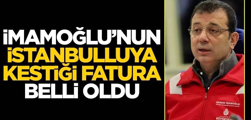 İmamoğlu'nun İstanbulluya kestiği fatura belli oldu
