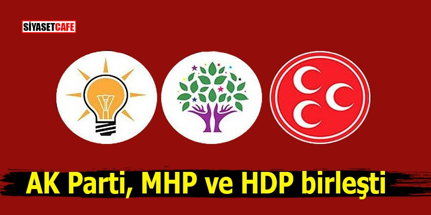 AK Parti, MHP ve HDP birleşti