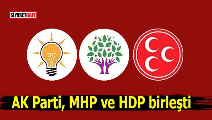AK Parti, MHP ve HDP birleşti