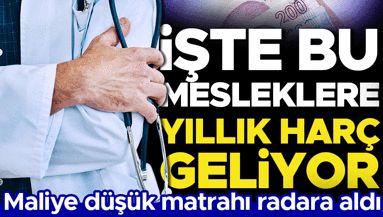 Maliye’den düşük matrah beyan eden mesleklere yıllık harç zorunluluğu… Doktora emlakçıya ‘yıllık harç’ geliyor