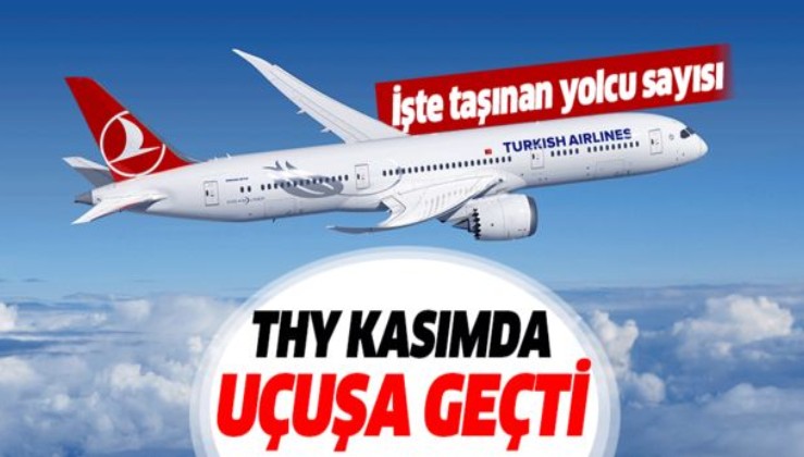 Türk Hava Yolları kasımda yüzde 82,3 doluluğa ulaştı.