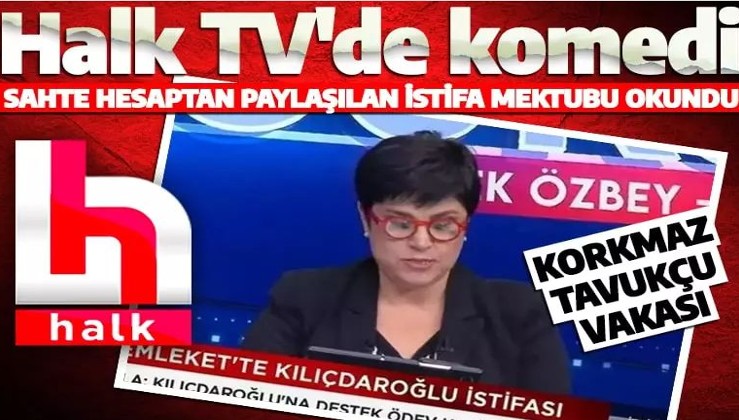 Halk TV'de gülünç olay! Sahte hesaptan paylaşılan istifa mektubu gerçek sanıp okundu