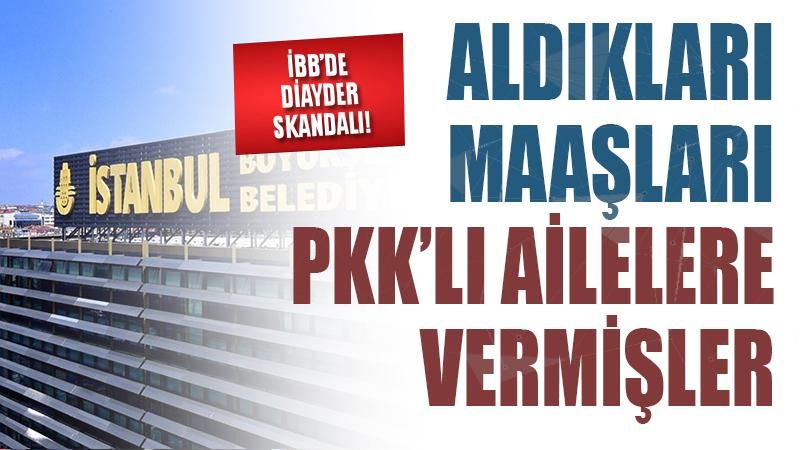 İBB'de Diayder skandalı: Aldıkları maaşları PKK'lı ailelere vermişler