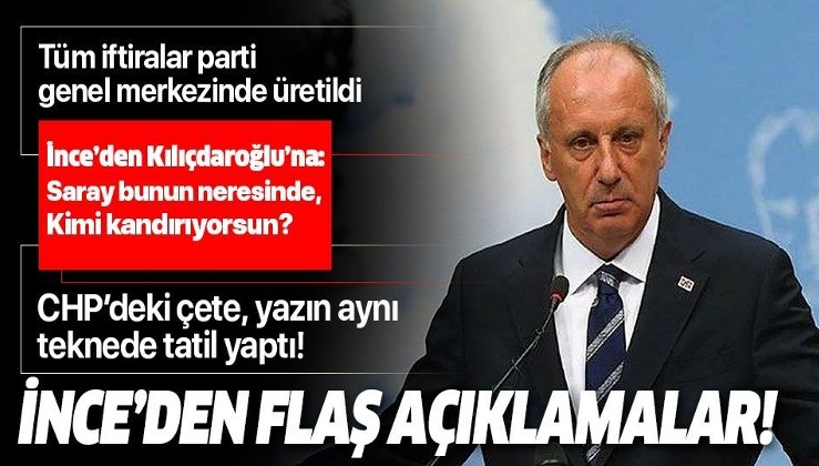 Muharrem İnce'den Kılıçdaroğlu'nun "Külliye'ye giden CHP'li" kumpasıyla ilgili flaş açıklamalar