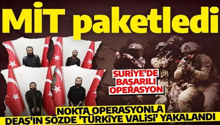 MİT'ten başarılı operasyon: Aralarında sözde Türkiye Valisi Şahap Variş'in bulunduğu 4 kişi Suriye'de yakalandı!