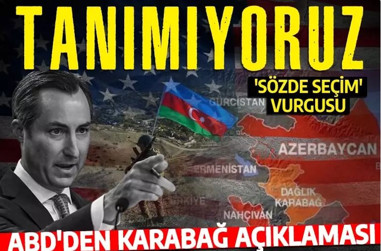 ABD'den Karabağ açıklaması: Sözde cumhurbaşkanı seçimi sonuçlarını tanımıyoruz