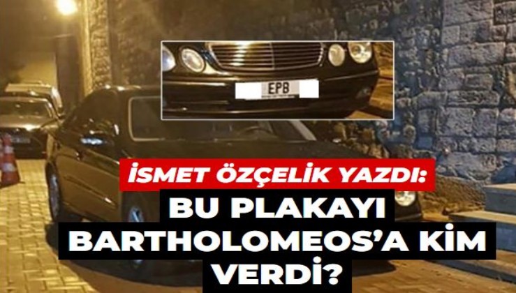 Bu plakayı Bartholomeos’a kim verdi?