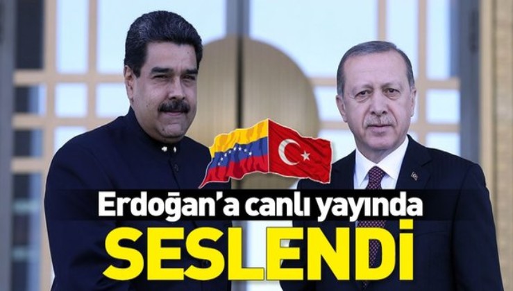 Maduro canlı yayında Erdoğan’a mesaj gönderdi