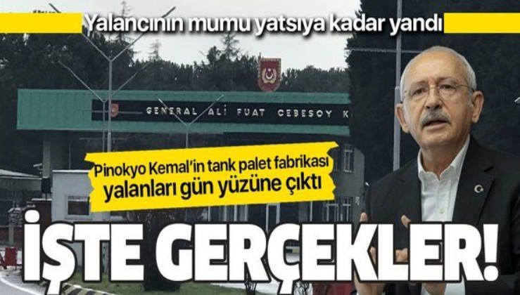 Kılıçdaroğlu’nun Sakarya Arifiye Tank Palet Fabrikası yalanları ve gerçekler!