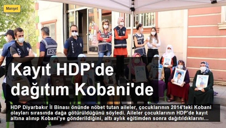 Diyarbakır Anneleri çocuklarının PKK'ya götürülüşünü böyle anlattı: Kayıt HDP'de dağıtım Kobani'de