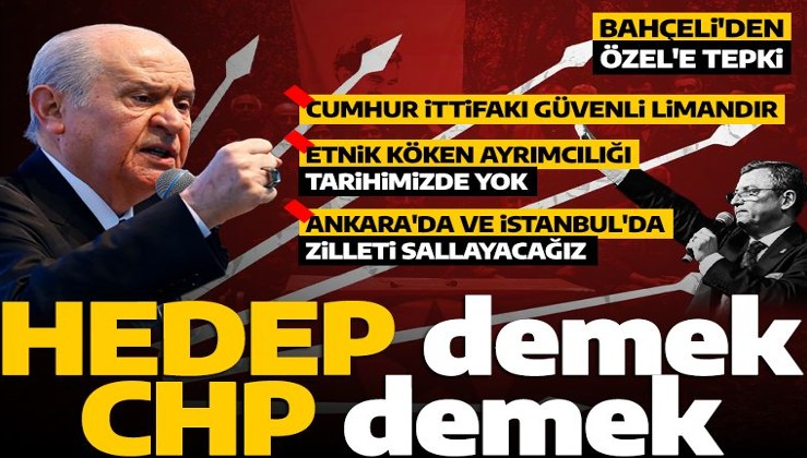 MHP Genel Başkanı Devlet Bahçeli'den önemli açıklamalar! Cumhur ittifakı güvenli limandır