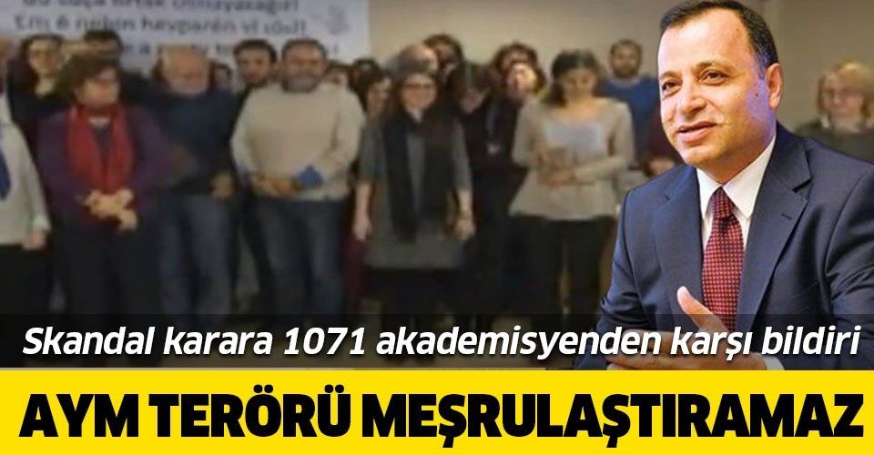 1071 akademisyenden AYM'nin 'hak ihlali' kararına tepki: Anayasa Mahkemesi terörü meşrulaştıramaz.