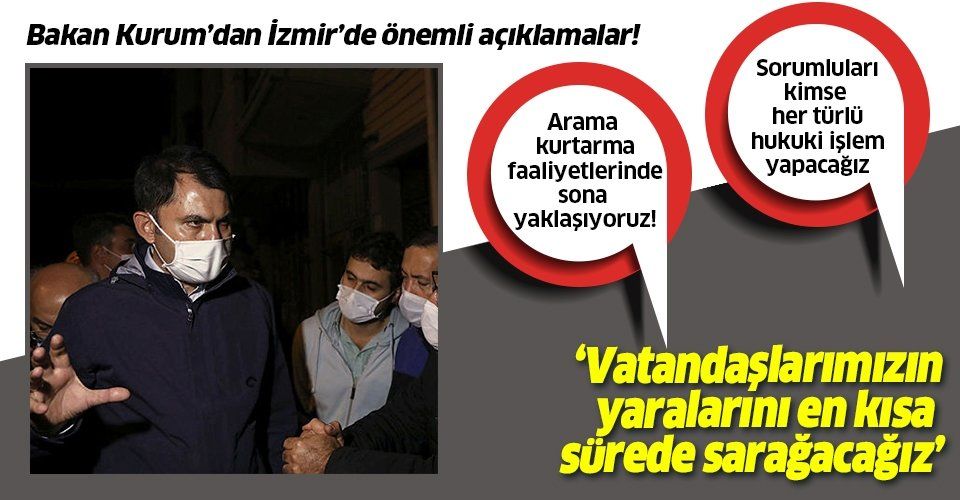 Çevre ve Şehircilik Bakanı Murat Kurum'dan İzmir'de flaş açıklamalar