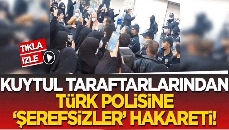 Türk polisine 'şerefsiz' diyerek sınırları zorladılar! Alparslan Kuytul ve ekibinin darp provokasyonu