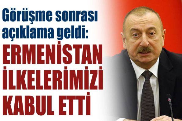 Aliyev: Ermenistan normalleşme teklifimizi kabul etti