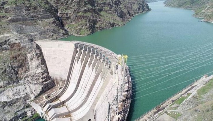 Elektrik üretiminde hidroelektrik santralleri üçüncü sırada