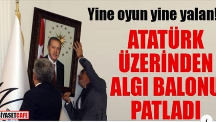 PKK'nın algı operasyonu! 'Atatürk resmi indirildi' yalanı ortaya çıktı