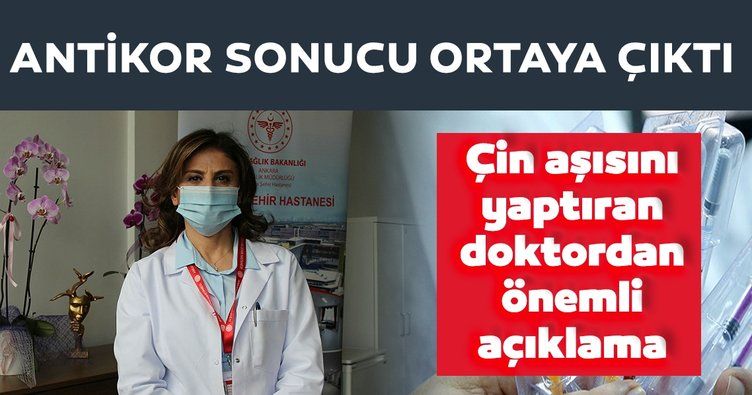 Son dakika: Türkiye'de Çin aşısı yaptıran doktorun antikor sonucu çıktı!