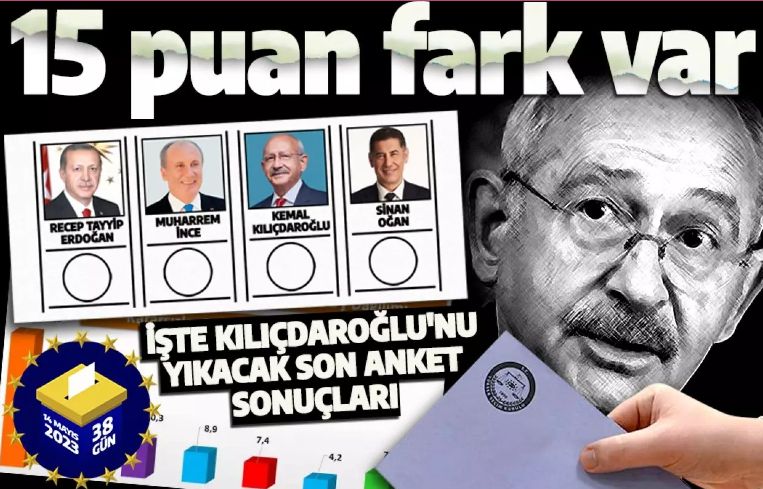 Son anketin sonuçları açıklandı: AK Parti 15 puan fark atıyor