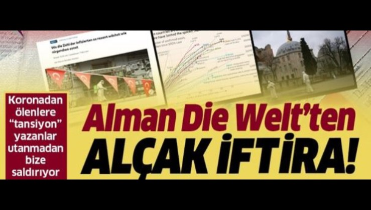 Alman Die Welt'ten Türkiye'ye "toplu mezar" iftirası! .