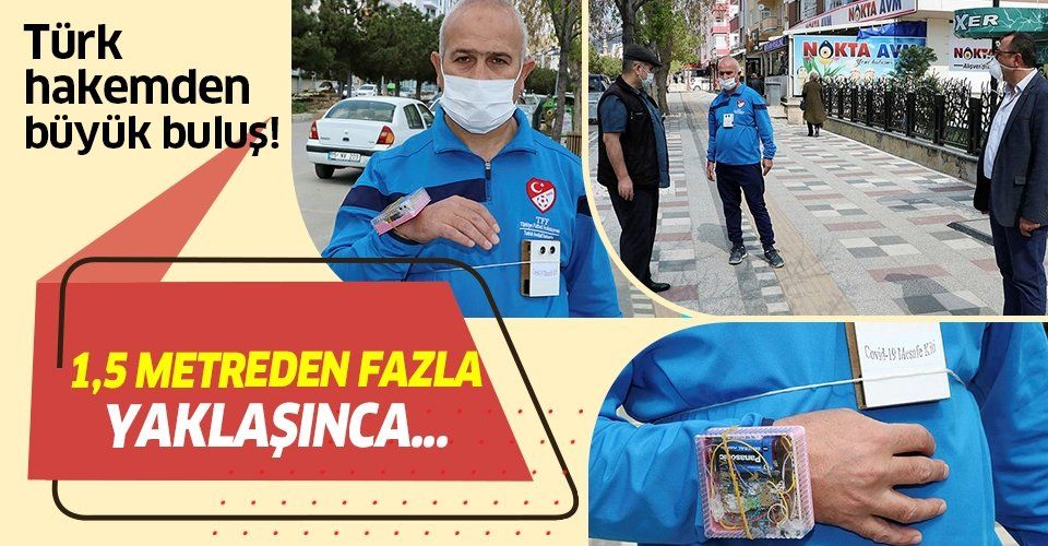 Türk hakem Cem Yavuz koronavirüse karşı cihaz üretti!