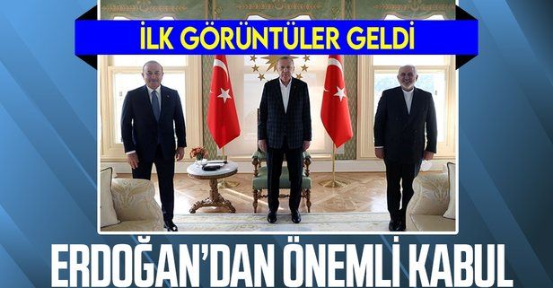 Cumhurbaşkanı Erdoğan'ın İran Dışişleri Bakanı Zarif'i kabulü başladı