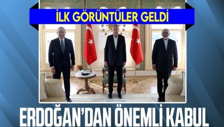 Cumhurbaşkanı Erdoğan'ın İran Dışişleri Bakanı Zarif'i kabulü başladı