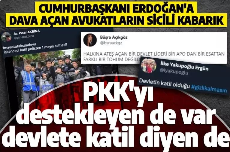 Devlete katil diyen de var PKK'ya destek veren de
