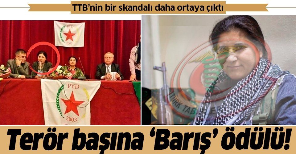Türk Tabipleri Birliği'nin bir skandalı daha ortaya çıktı! Terör elebaşı Asya Abdullah'a 'Barış, Dostluk ve Demokrasi' ödülü!