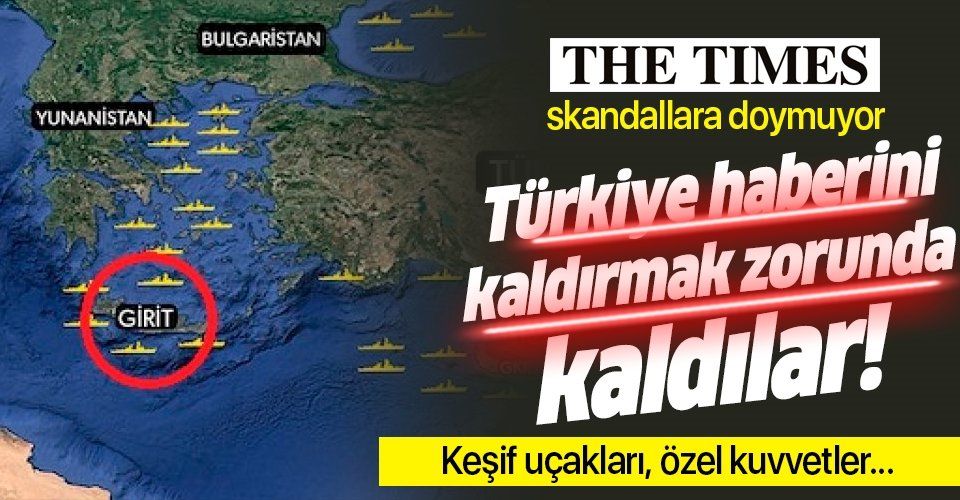 The Times yine saçmaladı! Türkiye'yi hedef alan çirkin haber kaldırıldı!.