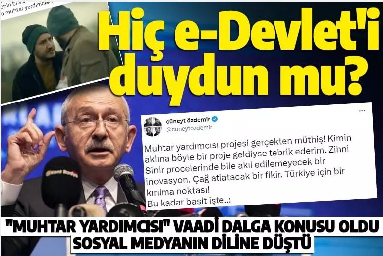 Kılıçdaroğlu'nun 'muhtar yardımcısı' vaadi dalga konusu oldu sosyal medyanın diline düştü