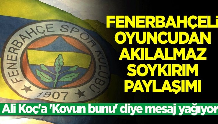 Fenerbahçeli oyuncudan akılalmaz soykırım paylaşımı! Ali Koç'a 'Kovun bunu' diye mesaj yağıyor