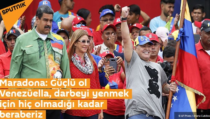 Maradona: Güçlü ol Venezüella, darbeyi yenmek için hiç olmadığı kadar beraberiz