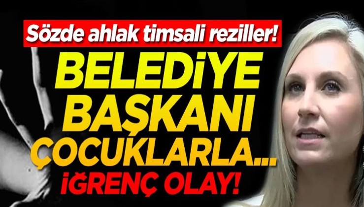 Belediye Başkanı çocuklarla... iğrenç olay!