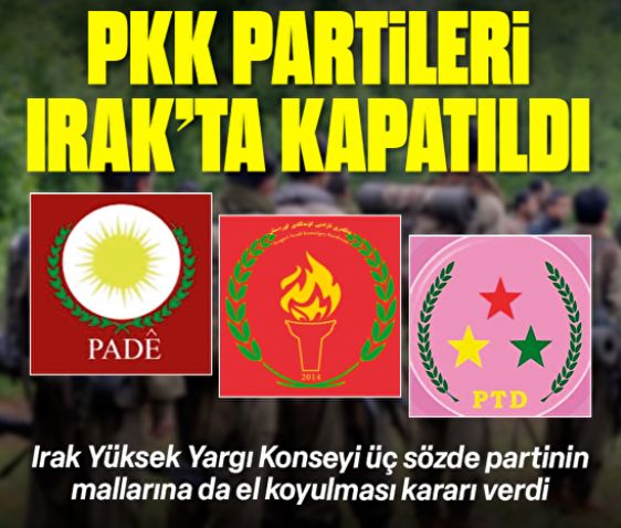 PKK partileri Irak'ta kapatıldı