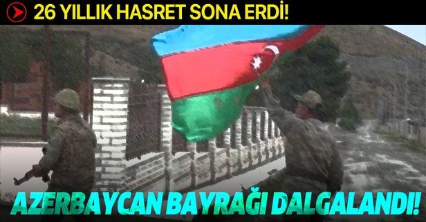 Son dakika: Ermenistan'ın işgalinden kurtarılan Talış köyünde Azerbaycan bayrakları dalgalanıyor