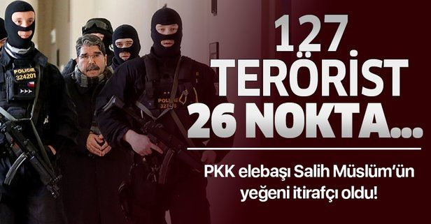 PKK elebaşlarından Salih Müslüm'ün yeğeni itirafçı oldu! 127 terörist ve 26 nokta...