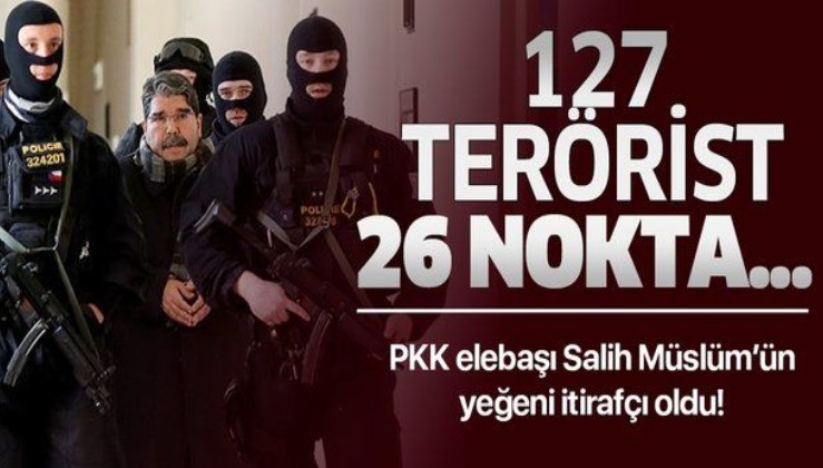 PKK elebaşlarından Salih Müslüm'ün yeğeni itirafçı oldu! 127 terörist ve 26 nokta...