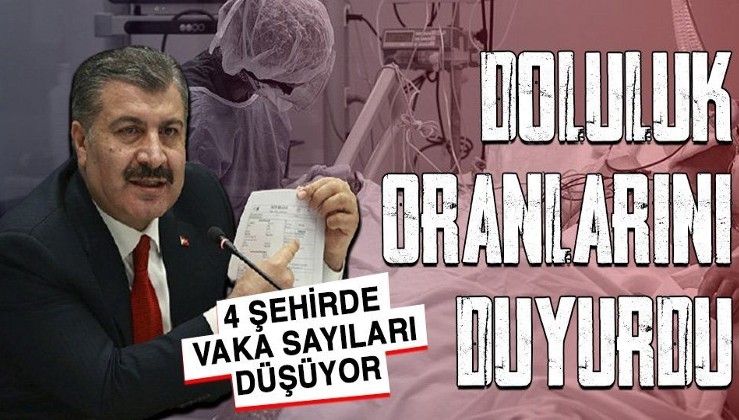 Sağlık Bakanı Fahrettin Koca İstanbul Ankara İzmir ve Kocaeli'deki yoğun bakım doluluk oranlarını duyurdu! İşte koronavirüste son durum