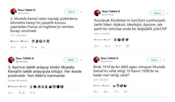 "Ömer Turan denilen bu şahıs, 1 ay öncesine kadar Zafer Partisi kurucusu ve Gik üyesi değil miydi?