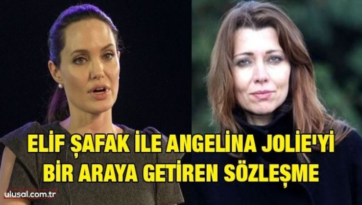 Elif Şafak ile Angelina Jolie'yi bir araya getiren sözleşme