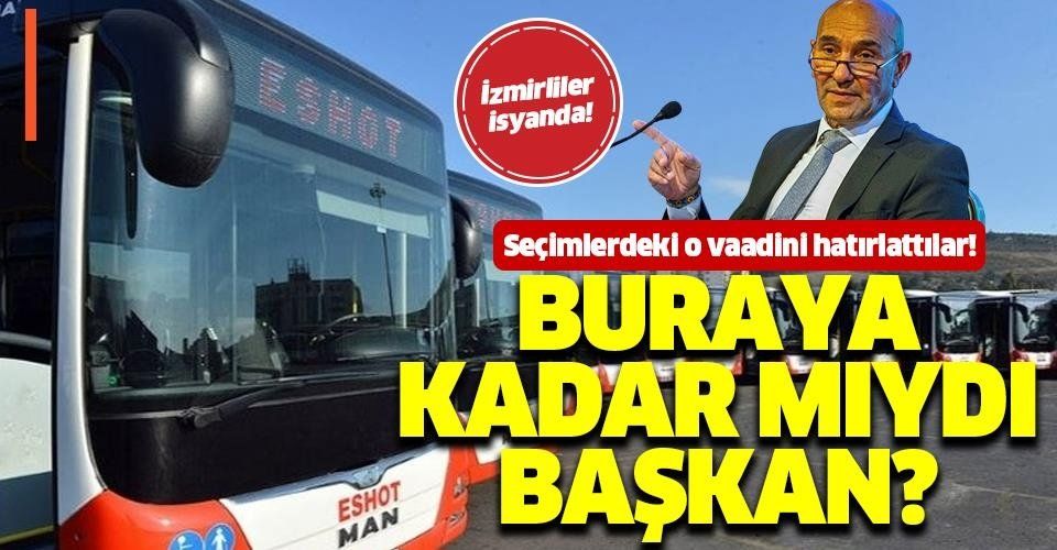 İzmir Büyükşehir Belediyesi'nin toplu taşıma kararına tepkiler çığ gibi büyüyor! #90DakikamaDokunma