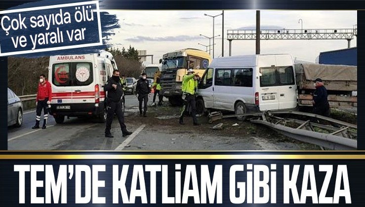 Ankara-İstanbul otobanında çok sayıda aracın karıştığı zincirleme kaza! Ölü ve yaralılar var